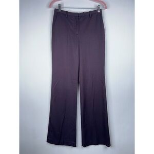 The Frankie Shop Lyra Flared Pants Dark Plum Classic Wool Blend New Size XS